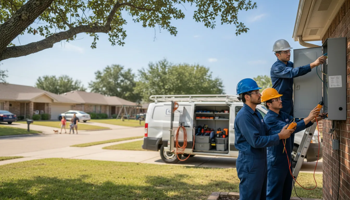 Certified electrician providing emergency electrical services in Lester, IA